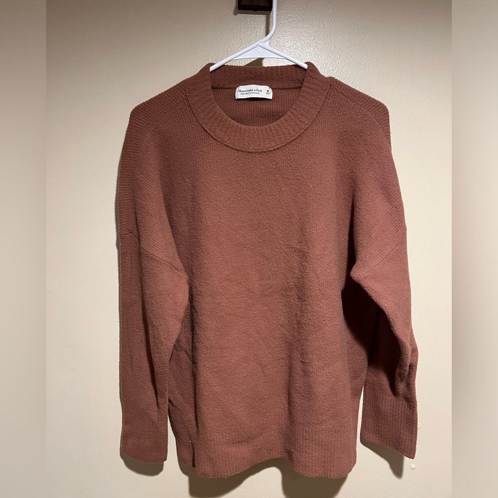 Abercombie pullover soft af sweater brown womens medium